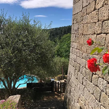 Maison De Hameau Avec Vue Imprenable Et Piscine
